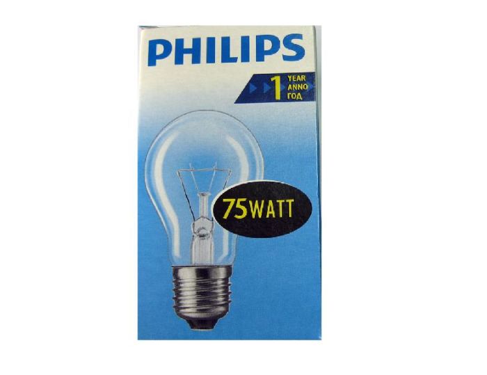 Лампа розжар. PHILIPS А55 60W E27 прозора (10018501)