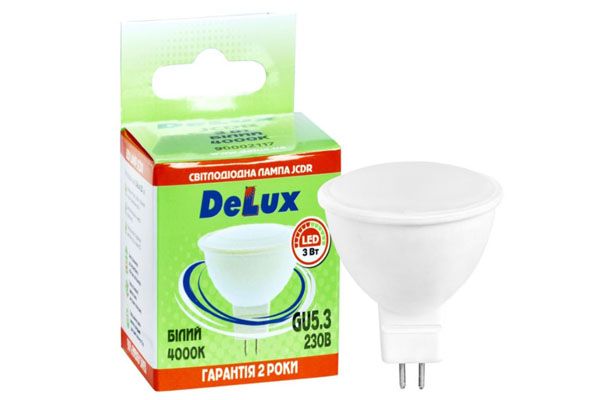 Лампа LED DELUX JСDR 230V 5Вт 2700К GU5.3 (90001292)