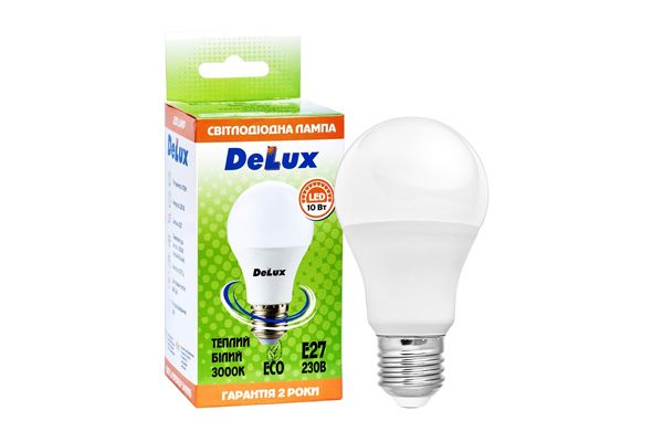 Лампа LED DELUX BL60 10W 3000К 230 V E27 (90011738)