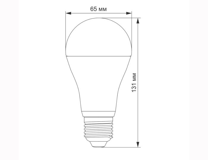 Лампа LED VIDEX A65e 20W E27 4100K 220V VL-A65e-20274 (VL-A65e-20274)