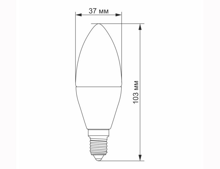 Лампа LED VIDEX C37e 7W E14 4100K VL-C37e-07144 (VL-C37e-07144)