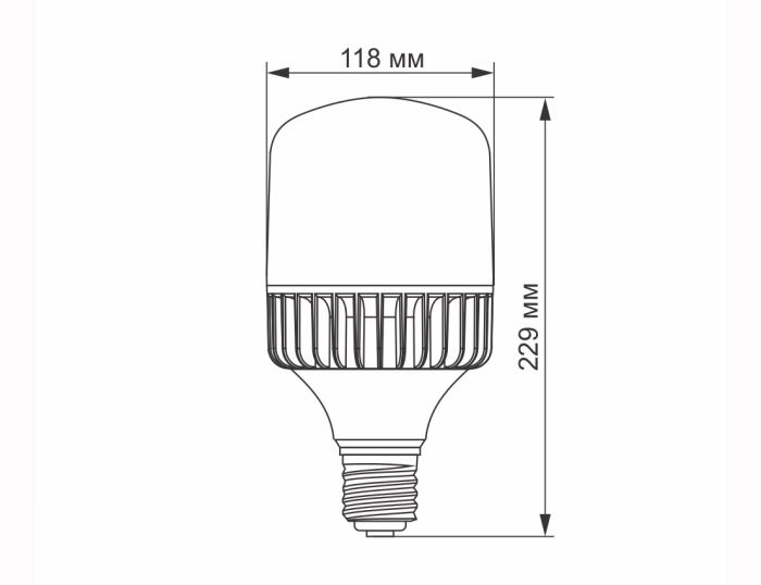 Лампа LED VIDEX A118 50W E40 5000K (VL-A118-50405) (VL-A118-50405)