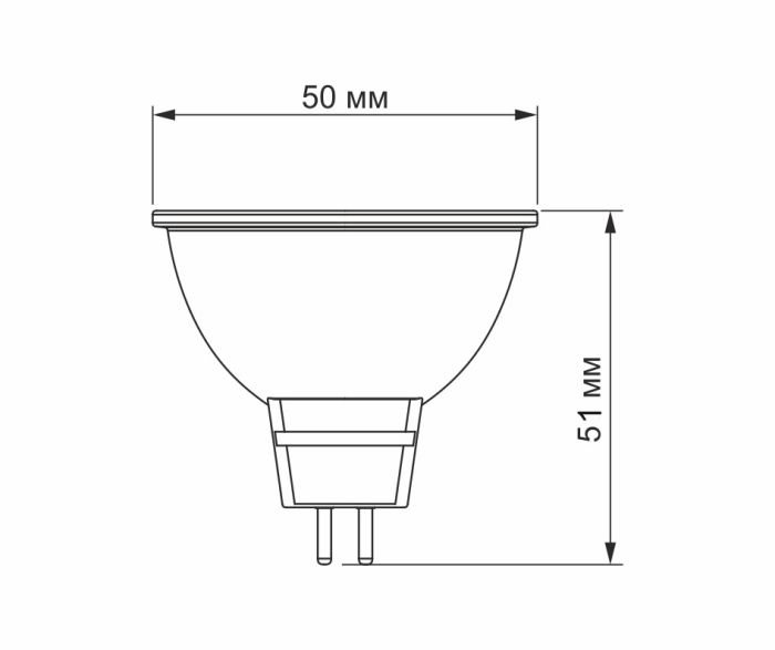 Лампа LED VIDEX MR16e 8W GU5.3 4100K VL-MR16e-08534 (VL-MR16e-08534)