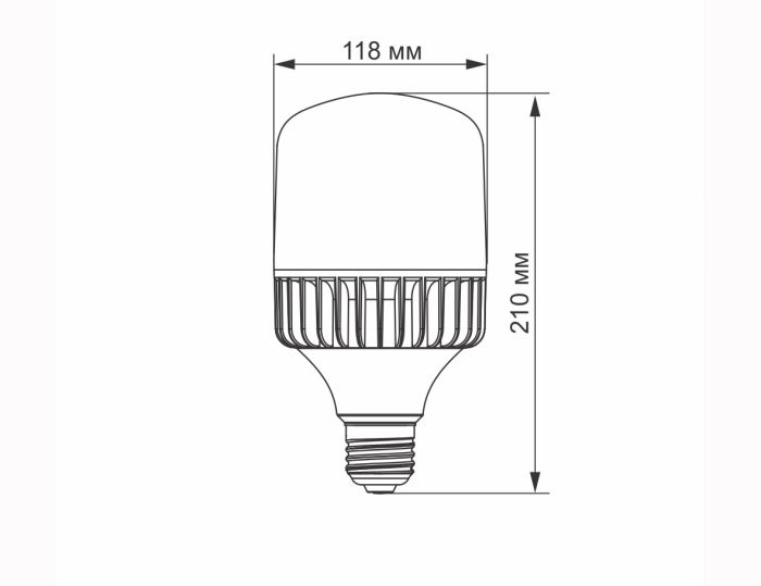 Лампа LED VIDEX A118 50W E27 5000K (VL-A118-50275) (VL-A118-50275)