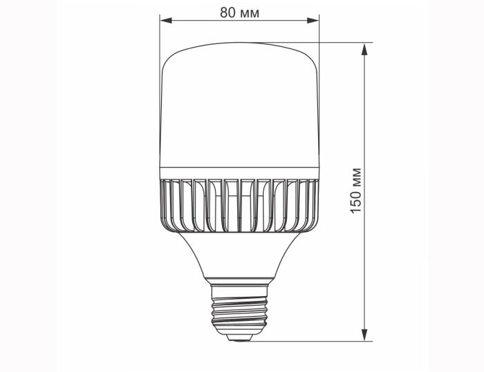 Лампа LED VIDEX A80 30W E27 5000K 220V (VL-A80-30275)