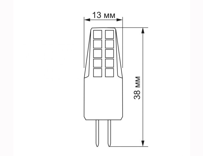 Лампа LED VIDEX G4C 2W G4 4100K 12V VL-G4C-02124 (VL-G4C-02124)