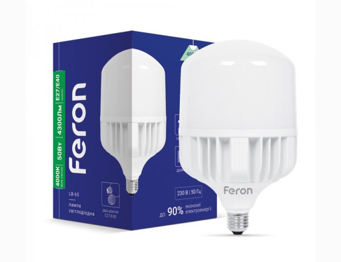 Лампа Feron 50W 4000K E27-E40 LB-65 (25825)