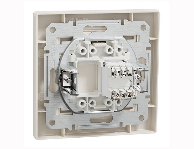 Розетка комп'ютерна RJ45 кaт 5e 125 МГц не екран. EPH4300123 ASFORA крем Schneider Electric (EPH4300123)