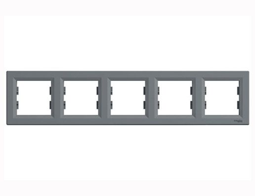 Рамка 5-місна гор. EPH5800562 ASFORA сталь Schneider Electric (EPH5800562)