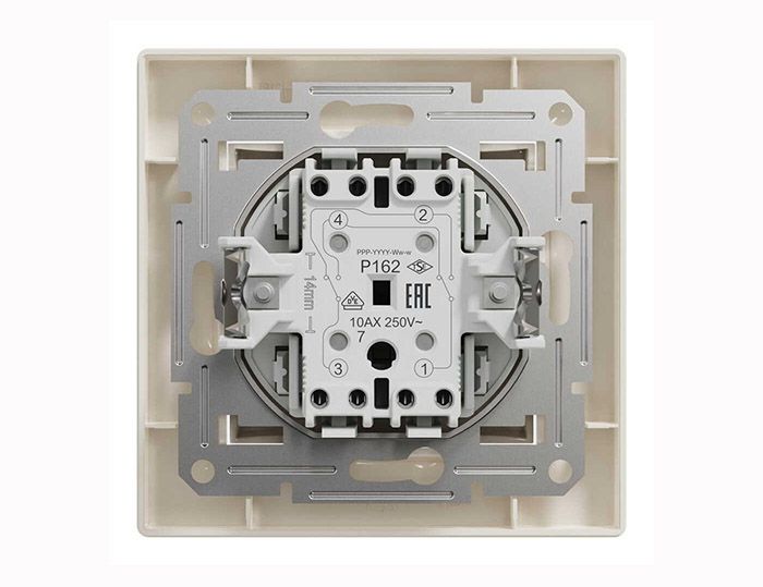 Вимикач 1 кл. перехрестний  EPH0500123 ASFORA крем Schneider Electric (EPH0500123)