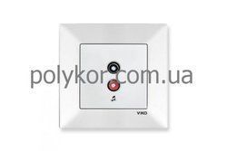 Розетка аудио 90970037-WH VI-KO Meridian біла (90970037-WH)