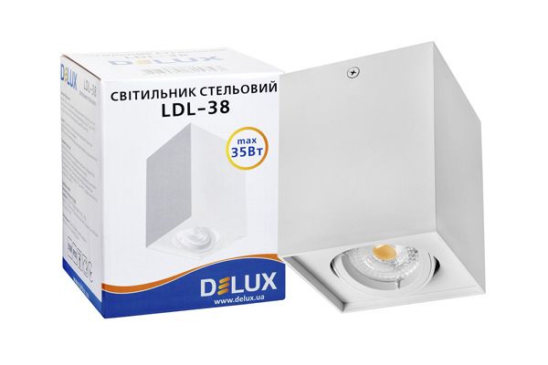 Світильник потолочный DELUX  LDL-38 белый 90015914 (90015914)