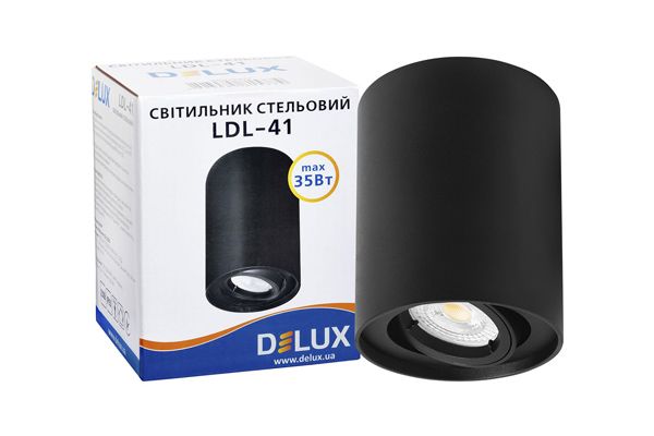 Світильник стельовий DELUX  LDL-41 чорний 90015917 (90015917)