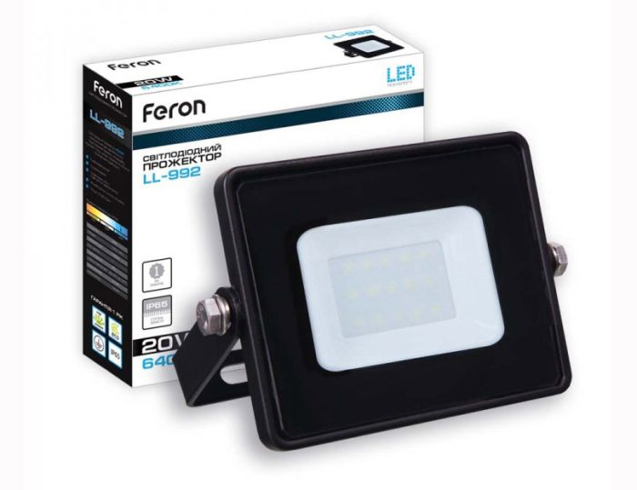 Прожектор Feron LL-992 20W 6400K 1200Lm 230V IP65 (121*114*26mm) (5832)