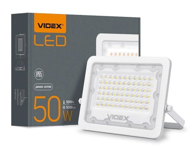 Прожектор LED VIDEX 50W 5000K 220V білий (VL-F2e505W) (VL-F2e505W)