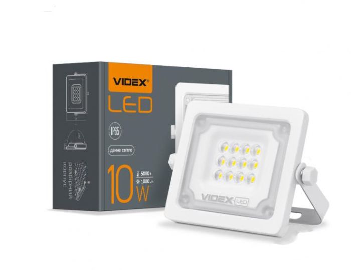 Прожектор LED VIDEX 10W 5000K 220V білий (VL-F2e105W) (VL-F2e105W)