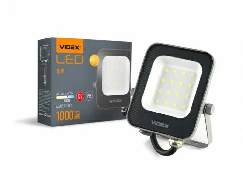 Прожектор LED VIDEX 10W 5000K 12V ІР65 чорний (VL-F3e-105W-12V) (VL-F3e-105W-12V)