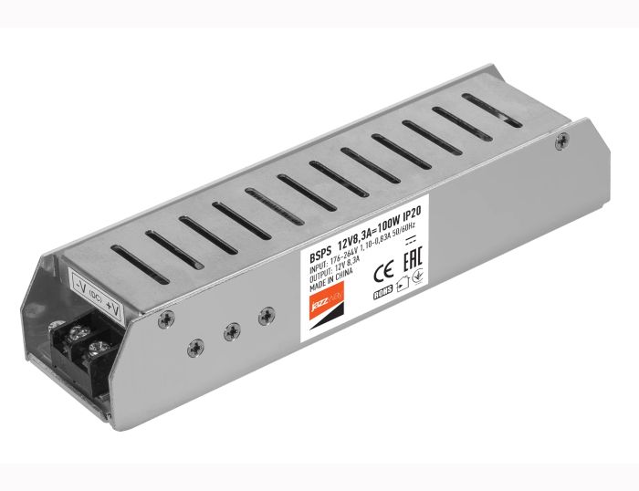 Блок живлення JAZZway 100W, 12V, 8.3A, IP20 (1002167A)