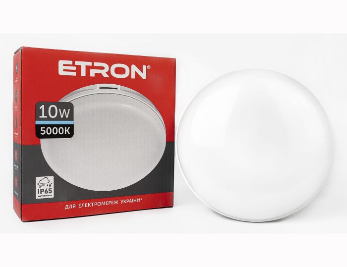 Світильник LED ETRON 10W 5000K коло1-ECP-502-C IP65 (1-ECP-502-C)