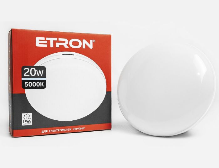 Світильник LED ETRON 20W 5000K круг1-ECP-506-C IP65 (1-ECP-506-C)