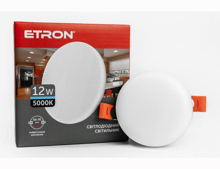 Світильник LED ETRON 12W 5000K коло 1-EDP-605 IP20 (1-EDP-605)