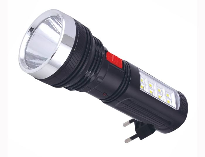 Ліхтар LED, акум, ручний - GR-227 (1WLED+8SMD, 400mAh) GRUNHELMM (121281)