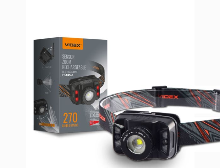 Ліхтар LED Videx VLF-H045Z 270Lm 5000K налобний (VLF-H045Z)