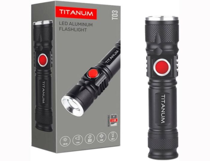 Ліхтар LED ТITANUM TLF-T03 230Lm 6500K  портативний (TLF-T03)