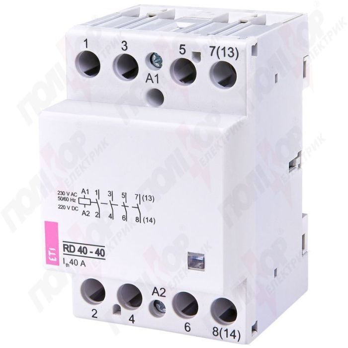 Контактор RD 40-40 (230V AC/DC) (AC1 (ЕТІ) (2464018)