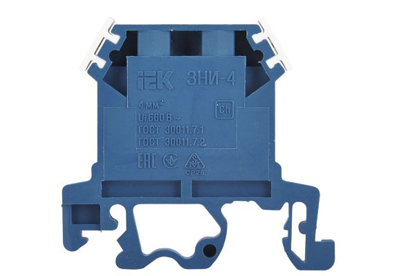 Затискач набірний ЗНИ-4мм2 (JXB35A) синій ІЕК (YZN10-004-K07)