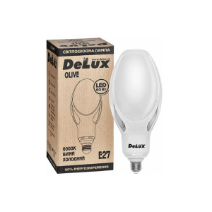 Лампа LED DELUX OLIVE 60W 6000К 230 V E27
