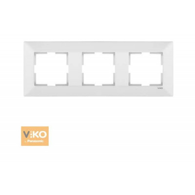 Описание, характеристики, отзывы о   Рамка 3-я горизонтальная 90979003-WH VI-KO Meridian белая, купить в магазине  или  заказать  онлайн