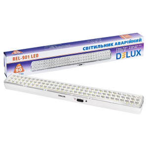 Світильник аварійний DELUX REL-901 LED 6Вт, 2Ah, 90LED