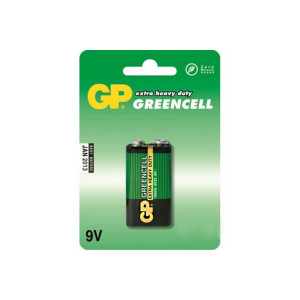 Батарейка GP 1604GLF-U1 солевая 6F22 Крона (1 шт в упаковке)
